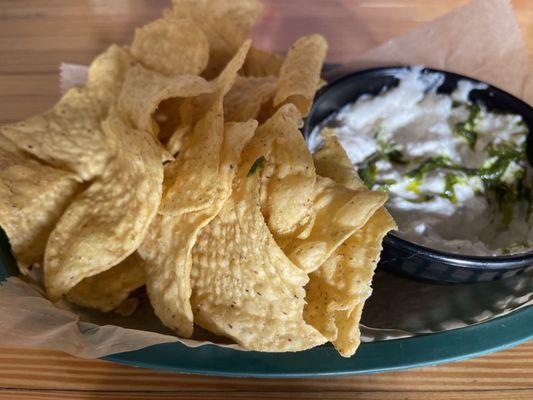 Chips and dip.