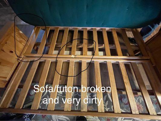 Broken futon