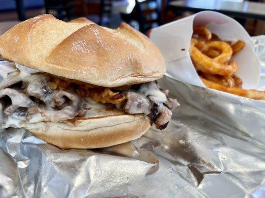 Steakhouse Garlic Ribeye Sandwich was amazing.