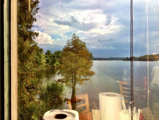 View of Lake Sibley, back dining room.