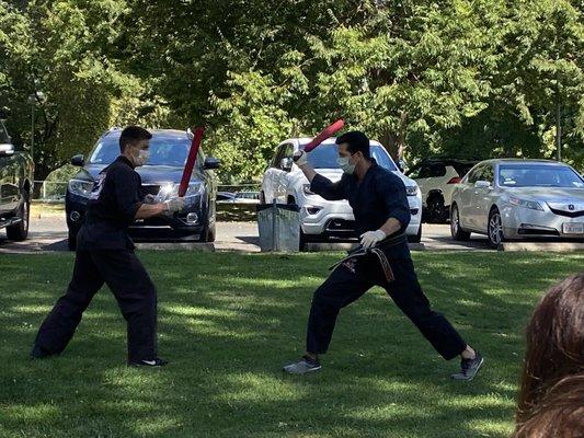 Martial arts at the park