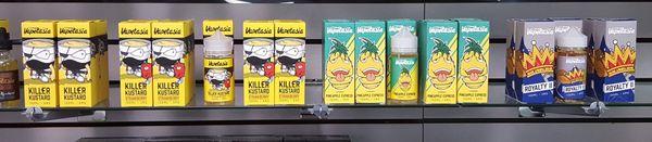 Large selection of Vapetasia juices.