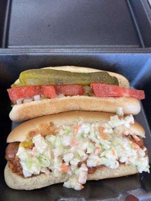 Chicago dog and Dixie Dog