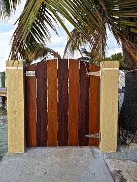 New Gate built using IPE hardwood. Rock Harbor, Fl.