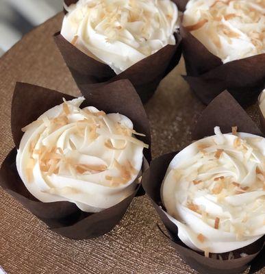 Chocolate and coconut cupcakes