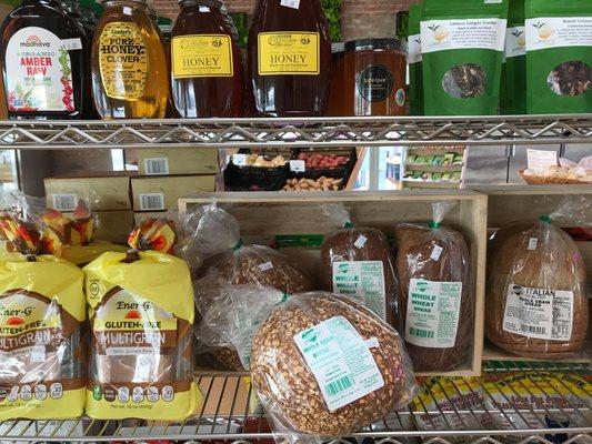 Local honey, Local tea and Local bread!