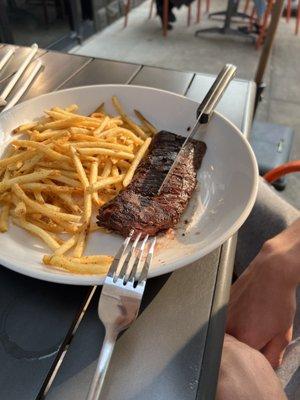 Skirt steak with the most amazing fries