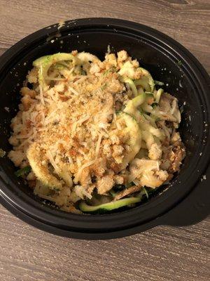 Zucchini truffle mac