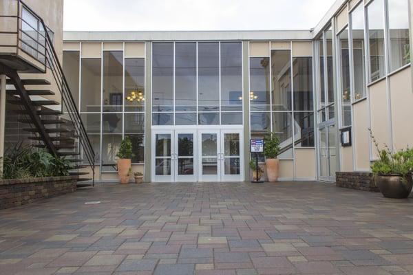 Church courtyard and main entrance