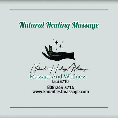 Natural Healing Massage, Lihue's Business Logo, MAE-16665, LMT-3710