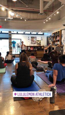 Pure barre pop up shop