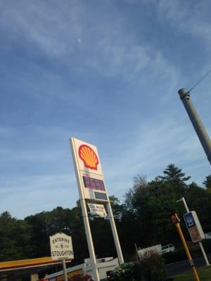 Stoughton Shell -- 140 Sharon Street / Route 27, Stoughton                     Sign