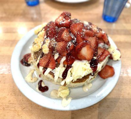 Strawberry Cheesecake Pancakes