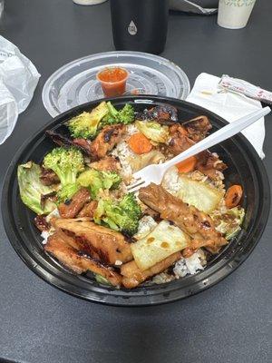 Teriyaki chicken bowl!!!