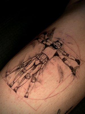 Fine line artistic storm trooper