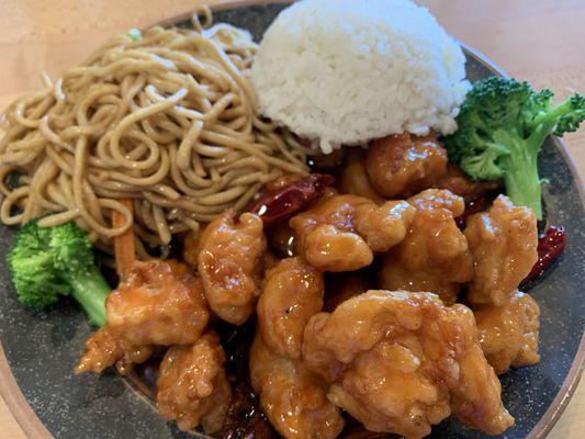 Orange Chicken Lunch Special. One of my wife's favorite dishes