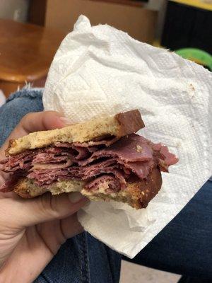 Homemade Pastrami Sandwich