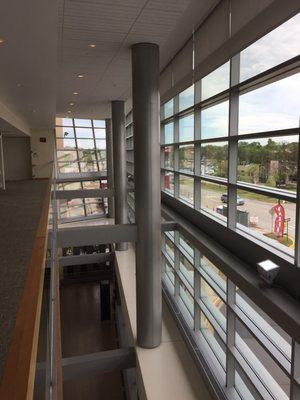 Atrium space from the 3rd floor corridor