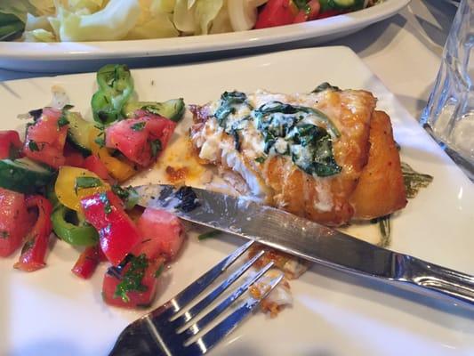 Fish Baked with cream sauce