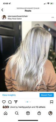 Platinum blonde