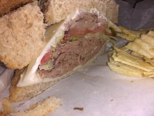 Ranchers delight roast beef and signature horseradish...