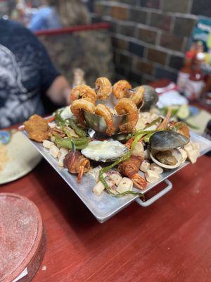 Seafood platter for two