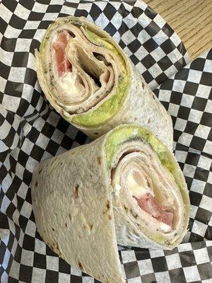 Build your own turkey wrap