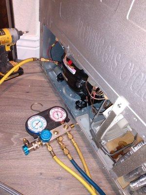 Samsung Refrigerator compressor replace