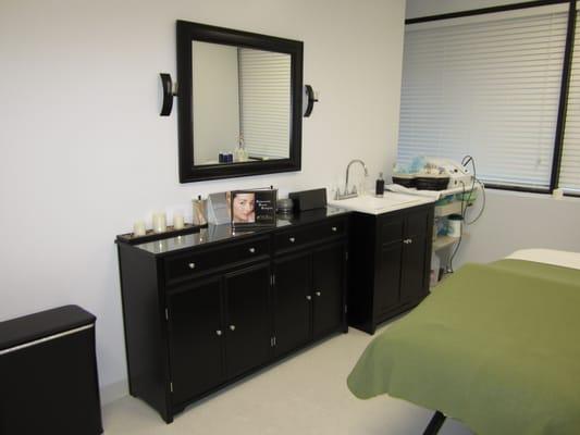 Skin care treatment room