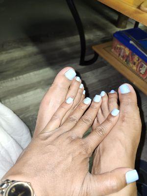 Toes done!