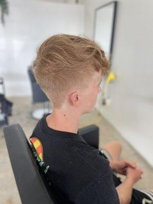 Barber/stylist work done by stylist kristy lucero