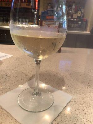 House Chardonnay is a must before any plane ride...