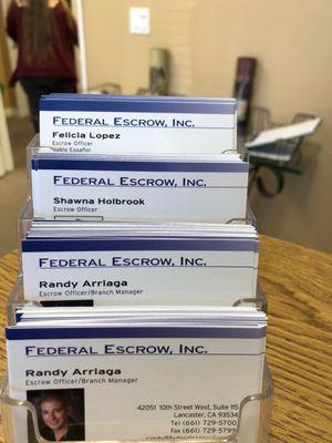 Federal Escrow