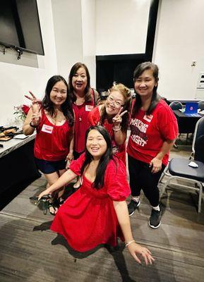 Group Photo of Yelp Ladies in Red!