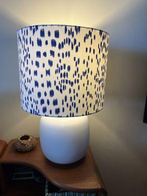 Newly covered lampshade turned out beautifully!