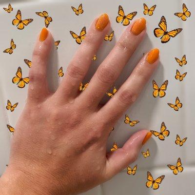 Creamsicle Dreams by our talented Nail Artist Dayna