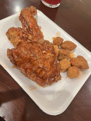 Chicken with mild sauce and okra