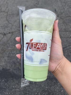 Large Mung Bean Milk Tea with Grass Jelly ($6.45)