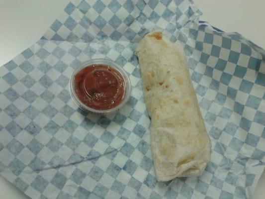 Breakfast burrito - $3.50