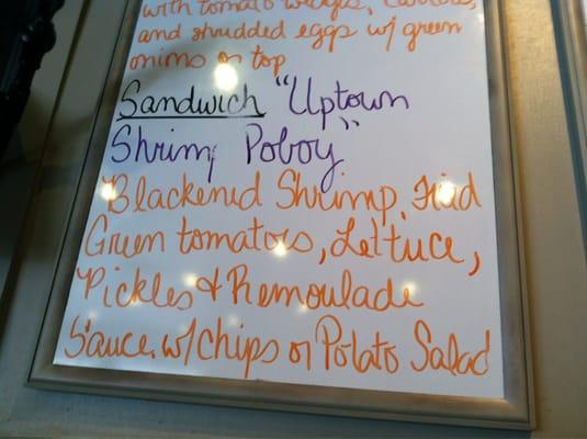 OMG!!!! The Uptown Shrimp POBoy!!!!!