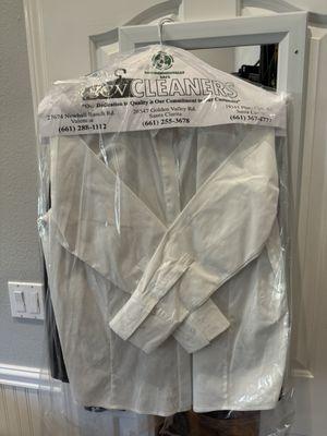 Pressed dress shirt