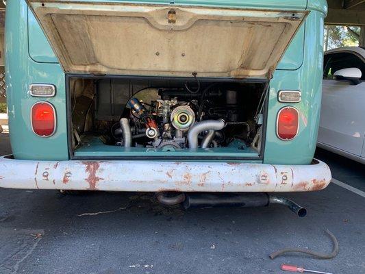 1776cc engine Joe installed on a 1970 westfalia!!!