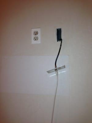 The wires were coming out of the walls! So not safe at all!