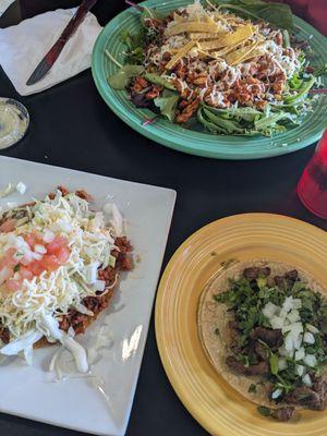 Tostada, taco, Santa Fe salad