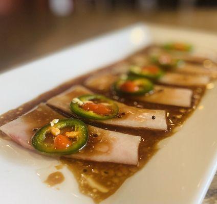 LOVE! Yellowtail jalapeño (Second order) Sauce is amazeballs Spicy w/a KICK! :)....