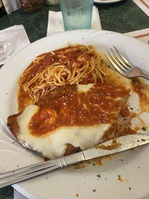 Veal Parmigiana entree