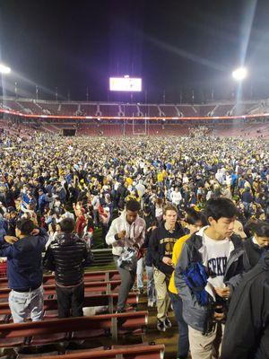 Cal fans saturated the field.