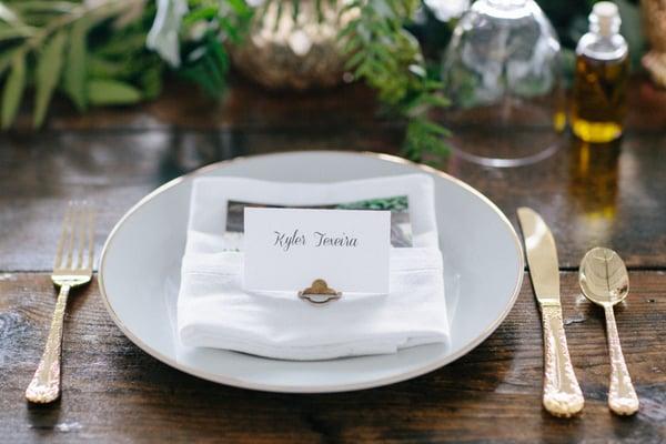 Our beautiful place settings. PC: www.Schyne.com