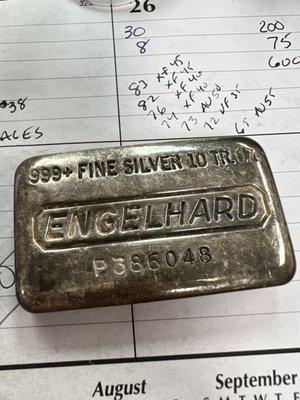 Cool Engelhard Silver Bar