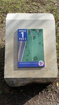 Hole #1 Tee Map